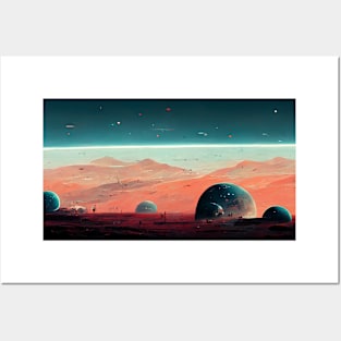 Mars scenery Posters and Art